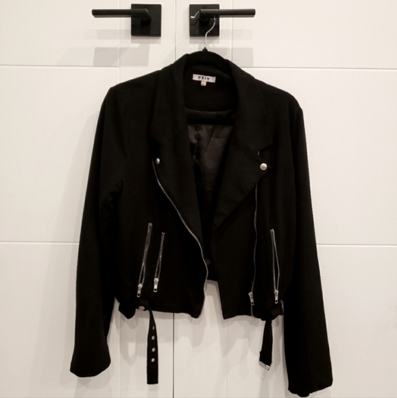 PRIV suede motorcycle jacket oversized - Picture 3 of 4